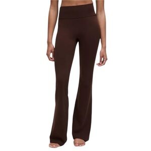 Lululemon Groove Nulu High Rise Lava Brown Flare Leggings
